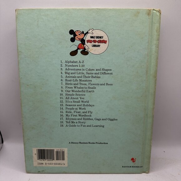 Walt Disney Alphabet A-Z Volume 1 Hardcover Book - Picture 2 of 3